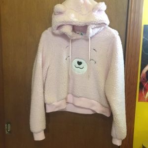 Hot Topic Cheer Bear Teddy Hoodie with ears